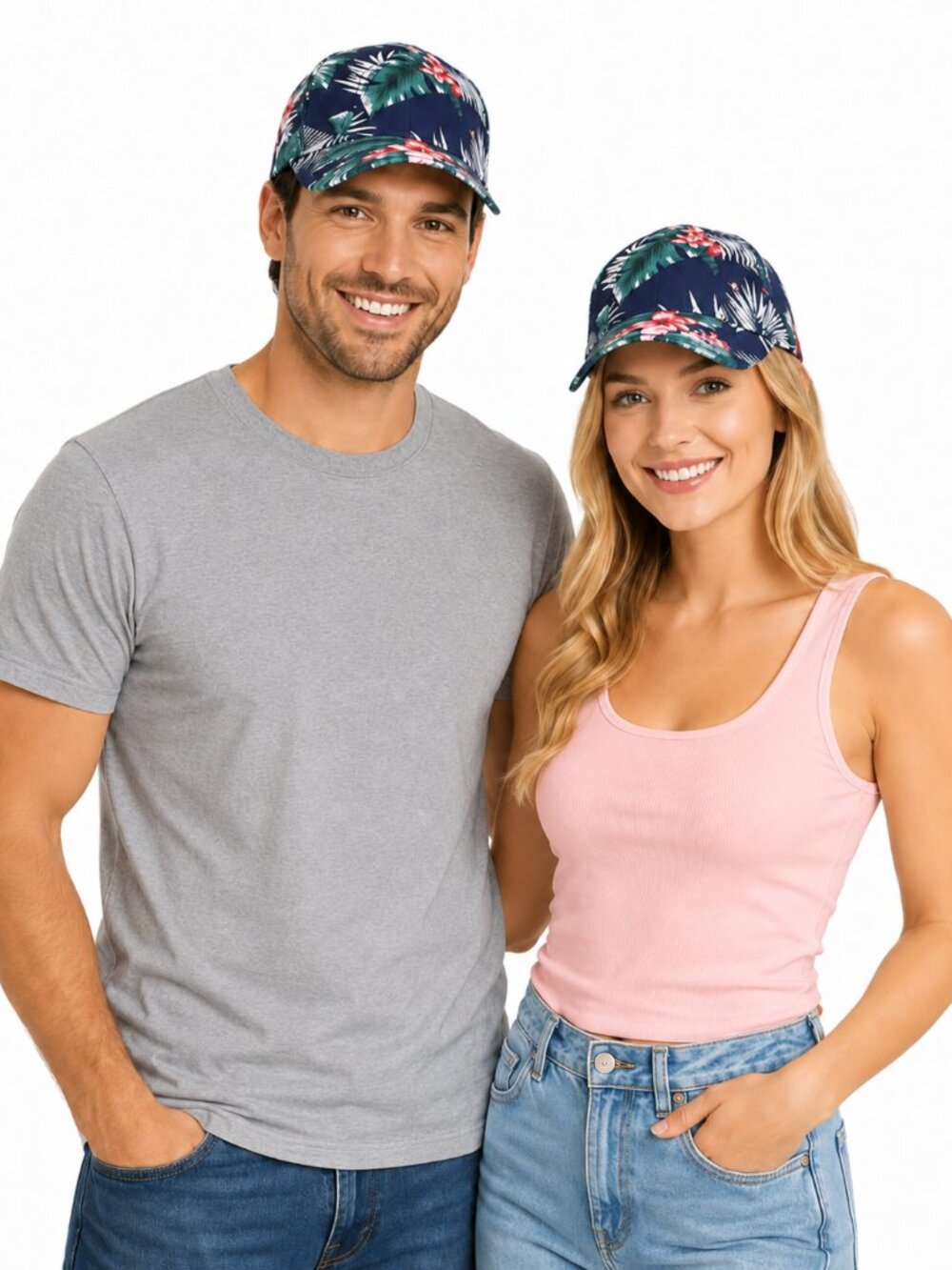 **LAST ONE** Goodfellow & Co. Navy Blue Tropical Print Hat NEW